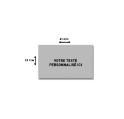 Plaque de texte personnalisable pour tampon Trodat Printy 4750 – 41 × 24 mm