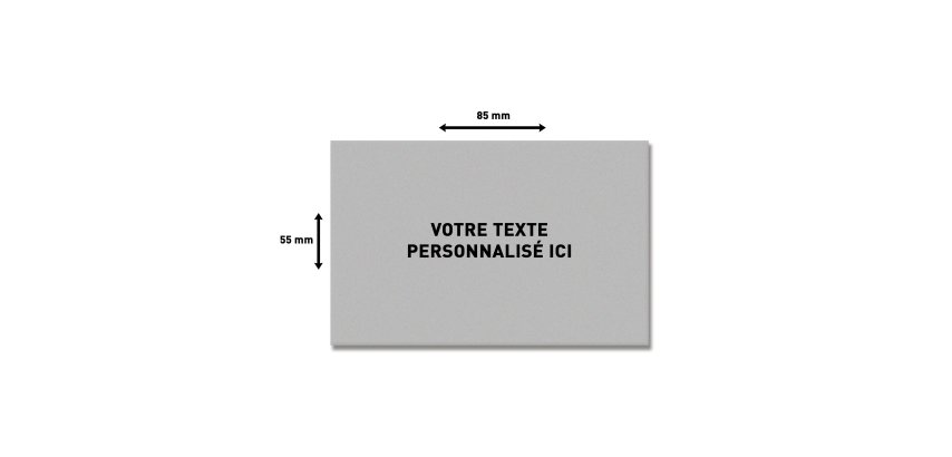 Plaque de texte personnalisable pour tampon Trodat Printy 5211 – 85 × 55 mm