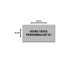 Plaque de texte personnalisable pour tampon Trodat Printy 4929 – 50 × 30 mm