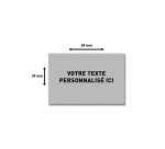 Plaque de texte personnalisable pour tampon Trodat Printy 4927 – 60 × 40 mm
