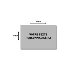 Plaque de texte personnalisable pour tampon Trodat Printy 4927 – 60 × 40 mm