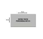 Plaque de texte personnalisable pour tampon Trodat Printy 4726 – 75 × 38 mm