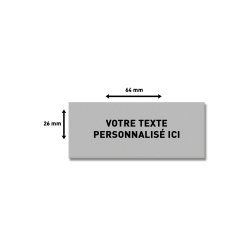 Plaque de texte personnalisable pour tampon Trodat Printy 4914 – 64 x 26 mm