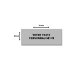 Plaque de texte personnalisable pour tampon Trodat Printy 4915 – 70 x 25 mm