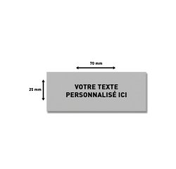 Plaque de texte personnalisable pour tampon Trodat Printy 4915 – 70 x 25 mm