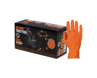 Guantes nitrilo naranja diamantado 8,5gr