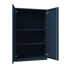 Armadio Ufficio Monoblocco Senso 2 ante battenti 2 ripiani l x p x h 90 x 45 x 140 cm