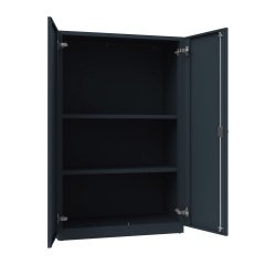 Armadio Ufficio Monoblocco Senso 2 ante battenti 2 ripiani l x p x h 90 x 45 x 140 cm