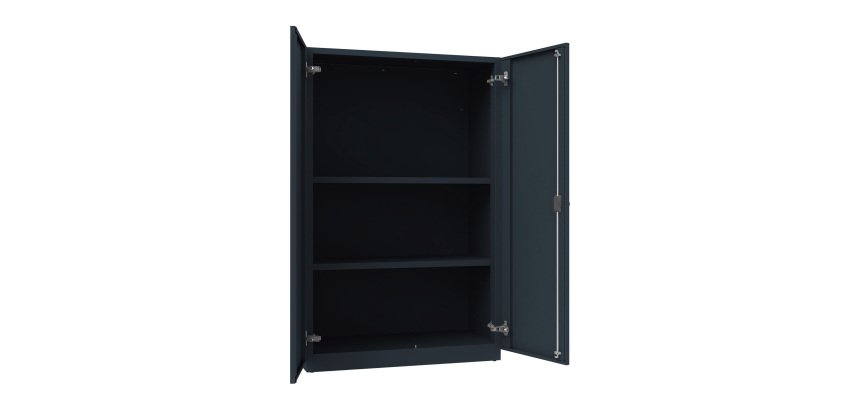 Armadio Ufficio Monoblocco Senso 2 ante battenti 2 ripiani l x p x h 90 x 45 x 140 cm