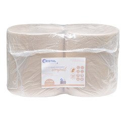 Bobine industrial wiping without core Compact Eco Plus brown - Length 175 m