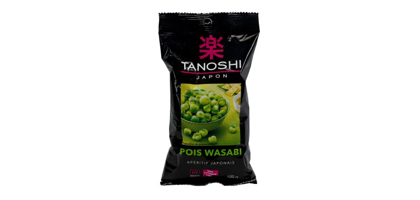 Pois au wasabi pour apéritif Tanoshi - sachet de 100 g