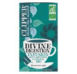 Infusion Divine digestion bio Clipper - Boîte de 20 sachets