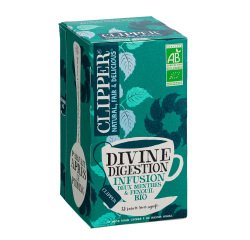 Infusion Divine digestion bio Clipper - Boîte de 20 sachets