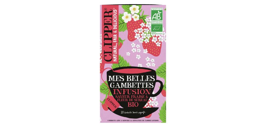 Infusion Mes belles gambettes bio Clipper - Boîte de 20 sachets