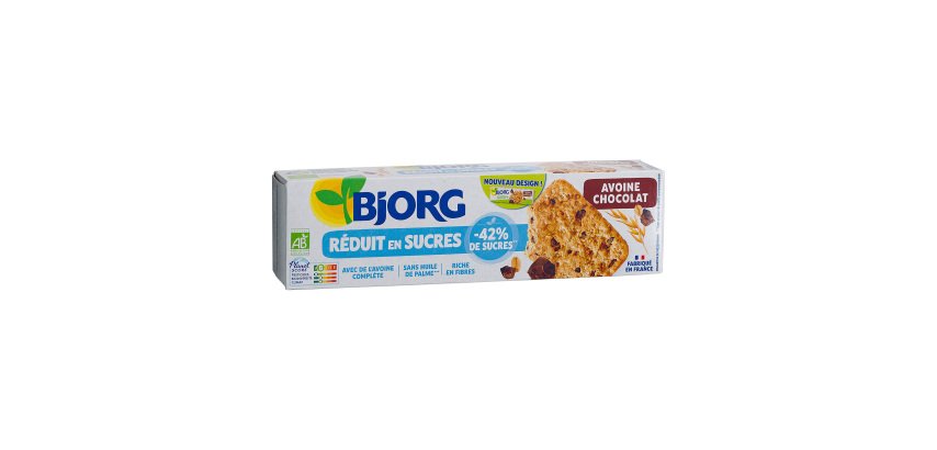Bio Haferflocken-Schokokeks Bjorg - Packung mit 130 g