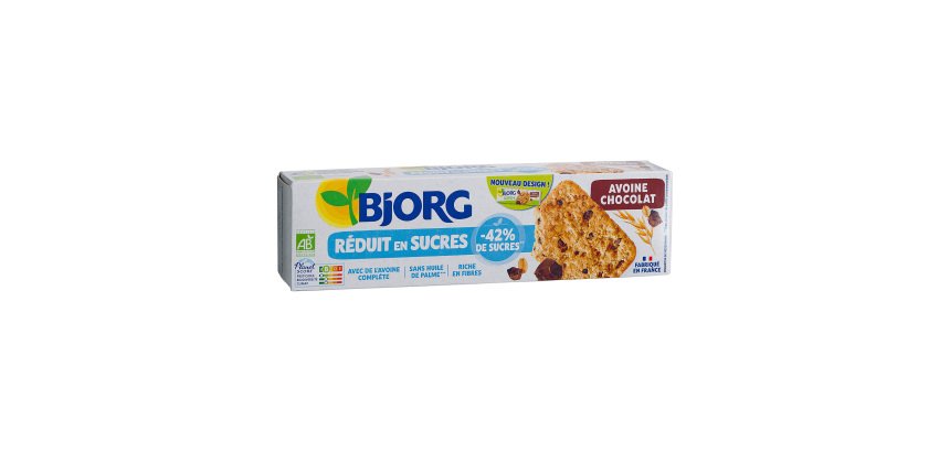 Biscuits à l'avoine et aux pépites de chocolat Bio Bjorg - Paquet de 130 g