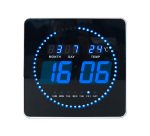 Wanduhr Unilux Flo LED 28x28cm schwarz