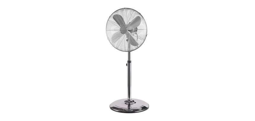Design stainless steel pedestal fan Ø 40 cm, 50 W - Proficare