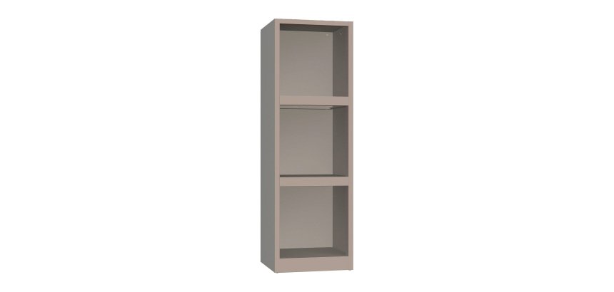 Armadio Uffico Monoblocco a Giorno Senso 2 ripiani l x p x h 45 x 45 x 140 cm