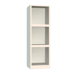 Armadio Uffico Monoblocco a Giorno Senso 2 ripiani l x p x h 45 x 45 x 140 cm
