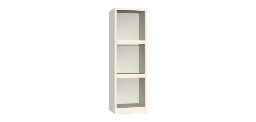 Armadio Uffico Monoblocco a Giorno Senso 2 ripiani l x p x h 45 x 45 x 140 cm