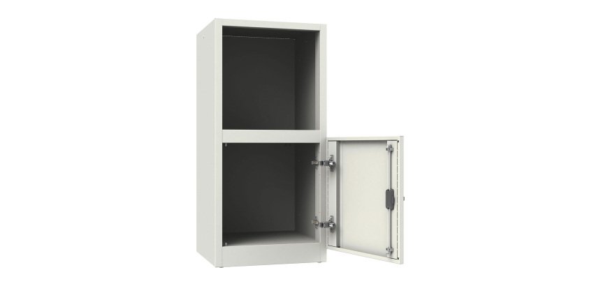 Armadio Casellario Monoblocco Senso 1 anta singola 1 ripiano parte alta a giorno l x p x h 45 x 45 x 95 cm