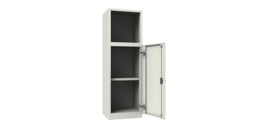 Armadio Casellario Monoblocco Senso anta singola con parte superiore a giorno l x p x h 45 x 45 x 140 cm