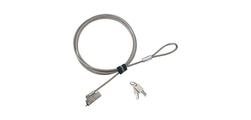 Câble de sécurité à clé  Kensington EQ Slim NanoSaver® 2.0 - Nano-encoche, câble acier 1,80 m - Pour pc ultrafin
