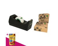 Dévidoir adhésif lourd C18 + 3 rubans Scotch recyclés = Pour l'achat de 3 dévidoirs, 1 sachet de M&M OFFERT