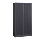 Armario de persiana metálico desmontable Unión Alt 198 x An 100 cm estructura antracita