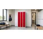 Vestiaire Standard - 3 colonnes monobloc/industrie propre - A code