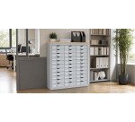 Comptoir 3 colonnes 36 tiroirs H 106,5 cm Paperflow