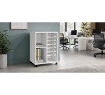 Desserte mobile mixte bois 6 corbeilles coulissantes Pixy