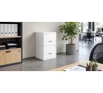 Classeur monobloc 2 tiroirs - pour dossiers suspendus