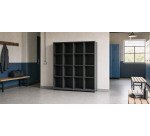 Structure casier flexycaz 16 cases vide 4 x 4 cases l 160 x p 42 x h 173,5