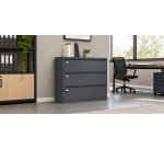 Buffetkast monobloc Pro G. 3 laden B 120 cm antraciet RAL 7016
