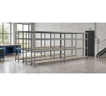 Rayonnage MODULO - Jeu 3 étagères Rack - 8 plateaux