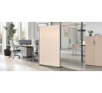 Cloison de séparation pleine B-Zen - L 122 x H 180 cm - Bois antibactérien