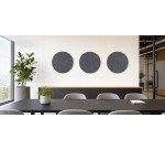 Panneau mural acoustique Wall Sculpo rond, PET gris foncé, Diamètre 60 cm ARCHYI