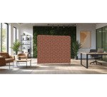 Textil Raumteiler 200-150 Doppel Hexagon Rost