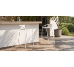 Tabouret haut OUDON extérieur/intérieur en aluminium
