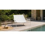 Outdoor aluminum bench OUDON