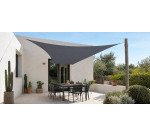 Voile d'ombrage triangulaire First 3 x 3 m ardoise