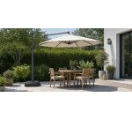 Dalle de lestage pour parasol suspendu, gris foncé