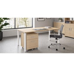 Set scrivania eden 160 + cassettiera 2 cassetti