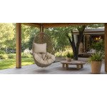 Fauteuil suspendu Florina marron