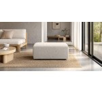 Neom end pouffe in beige, 75 x 89 cm