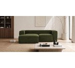 Canapé Blok 2 places chaise longue gauche grün 240 cm