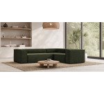 Canapé d’angle Blok 3 places vert 290 x 230 cm
