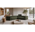 Hoekbank Blok 5 zitplaatsen groen 320 x 290 cm